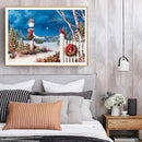 5D Kit Rhinestone Pictures DIY Snow Christmas Full Round Drill Diamond Painti