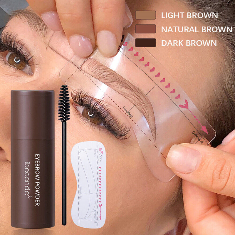 Eyebrow Stamp Shaping Makeup Brow Powder Waterproof Natrual Eye Eyebrow Sti
