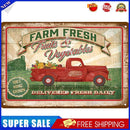 Metal Tin Sign Plaque Wall Farm Vegetable Fruit Posters Iron Art Painting