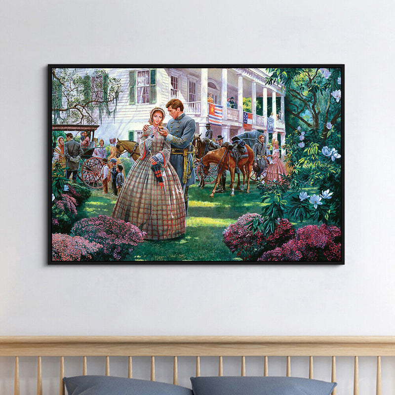 Family Gathering 50x40cm Oil Paint By Numbers DIY Painting M734
