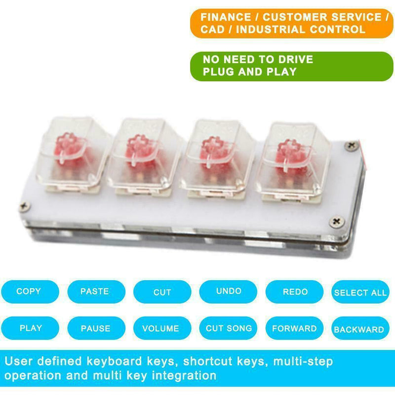 Osu Keypad 4-key Mechanical Keyboard Custom Full-key Hot-swappable Buttons V4Q2
