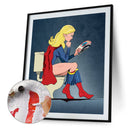 Superhero Oil Paint By Numbers Kit DIY Acrylic Painting on Canvas Frameless