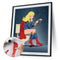 Superhero Oil Paint By Numbers Kit DIY Acrylic Painting on Canvas Frameless