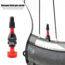 MUQZI Alloy Tubeless Road Bicycle Presta Valve Stem with Cap (40mm Red) Newly