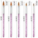 Crystal Handle Nail Painting Pen Carving Brushes Nail Art Brush Crystal Handle