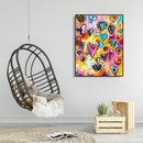 Painting By Numbers Kit DIY Love Heart Hand Painted Canvas Oil Wall Art Pic