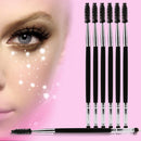 6pcs Double Ended Eyebrow Brush Eyelash Brush Wooden Handle Eye Makeup Tool