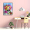 Painting By Numbers Kit DIY Colorful Flower Canvas Oil Art Picture Craft