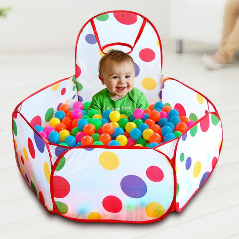 Baby Children Kids Outdoor Indoor Playing House Tent Pool+25pcs Ocean Balls