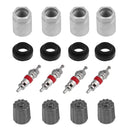 Occitop 4 Sets Car Tire Pressure Sensor TPMS Service Kit with Nut Valve Cap Di