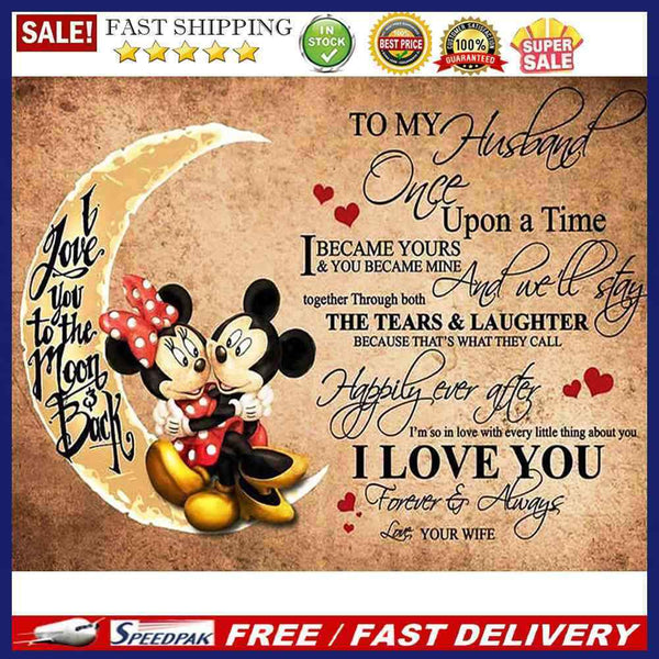 5D Cartoon Mouse Letter Kit Full Square Drill Rhinestone DIY Diamond Painti