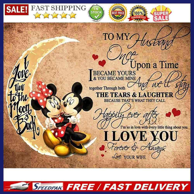 5D Cartoon Mouse Letter Kit Full Square Drill Rhinestone DIY Diamond Painti