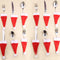 Christmas Hat Tableware Holder Bag Non-Woven Fabric for Home Holiday Party Decor