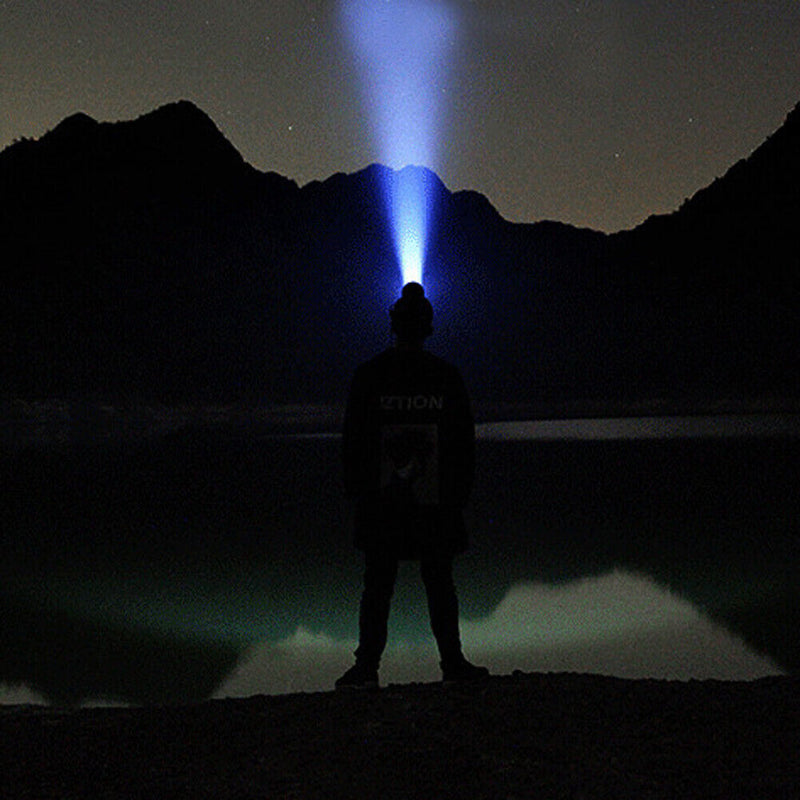 LED Headlight Sensor USB Rechargeable Headlamp Cap 100LM Waterproof Flashlight