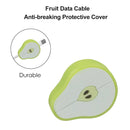 Fruit USB Data Cable Bites Protector Universal Cord Wire Winder (Pear)