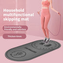 Jump Rope Mat Knees Protection Exercise Pad Mute (Grey 126x59x8cm) Newly