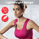 Bone Conduction Headphones - Open-Ear Bluetooth-compatible Headset (Red) Newly