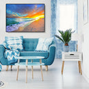 Painting By Numbers DIY Quiet Seaside Hand Painted Canvas Oil Art Picture Kit