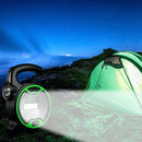 Handheld COB LED Hiking Flashlight Outdoor Tent Camping Flash Lights Green