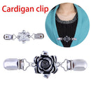 Flower Pattern Sweater Clips Cardigan Clip Duck Clip Clasps Shawl Brooch