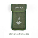 Outdoor Camping Tent Pegs Nails Bag Hammer Wind Rope Storage Pouch (20cm) Newly