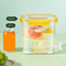 0.92-Gallon Beverage Dispenser with Spigot Leak-Proof for Fridge (Yellow) Newly