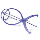 Plastic Folding Stable Durable Wig Hair Cap Display Holder Stand Tool Blue