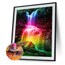Diamond Painting Rainbow Falls Full Round Drill Picture of Rhinestone Drawing
