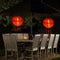 Solar Lantern Lamp Waterproof Nylon Hanging Light Outdoor Festival Decorati
