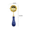 Sealing Wax Spoon Solid Wood Retro Wax Decorative Stamp Craft (Dark Blue) Newly