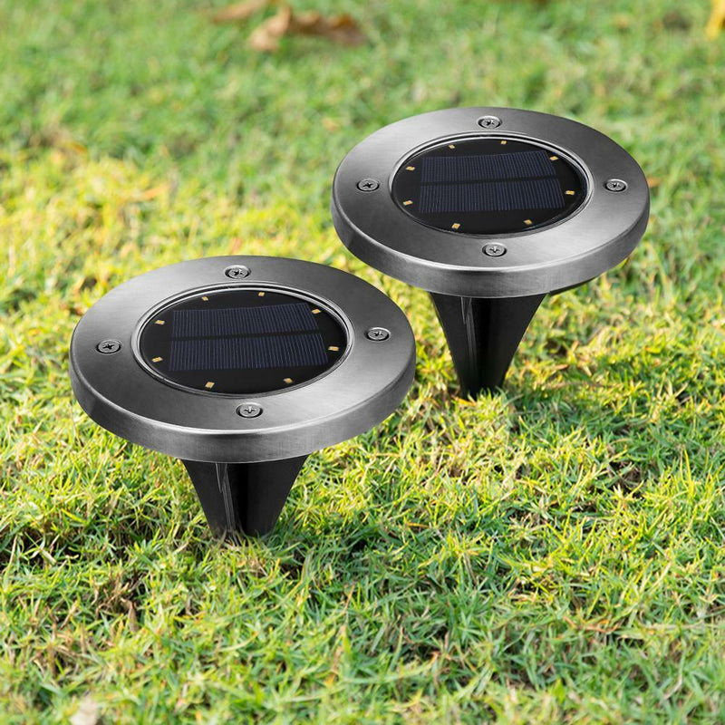 LED Solar Power Ground Lights Floor Decking Outdoor Garden Yard Lawn Path Lamp