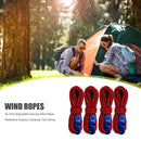 4pcs Tent Wind Rope Buckle Reflective Outdoor Camping Cord Lanyard (Red)