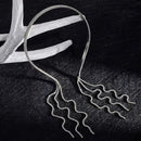 Rhinestone Headband Tassel Hair Band Women Elegant Shiny Headwear (Style 2)