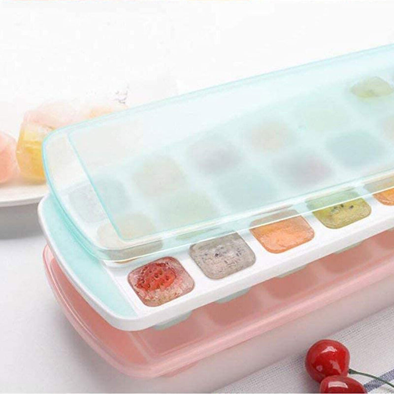 Ice Cube Trays - Easy Release 3 Pack Stackable Ice Molds BPA Free for Whiskey