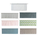 2pcs Short Curtain Shading Home Decor for Window Screen (White Grid)