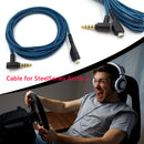 2m Headphone Replacement Audio Cable for SteelSeries Arctis 3 5 7 (Bent) Newly