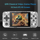 Q90 3.0 inch LCD Retro Handheld Game Player for PSP Game Console (White) Newly
