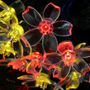 20LED 5m Solar Cherry Blossom String Light Decorative Lamp (Four Colors) Newly