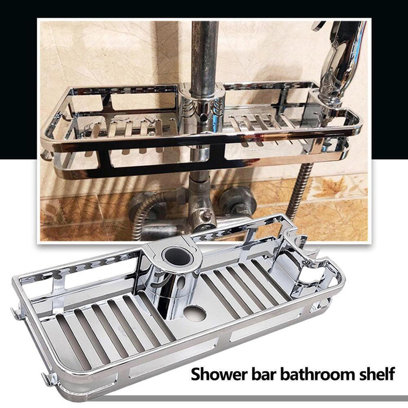 Bathroom Tray Stand Storage Rack Organizer Lifting Rectangle Shower Shelf Newly