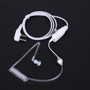 2Pin Acoustic Tube Headset PTT Mic Earpiece for Baofeng Kenwood 2way Radio Newly