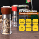 Kitchen Manual Grinding Bottle Pepper Grinder Spice Seasoning Jar (Brown)