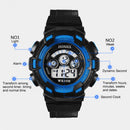 Outdoor Multifunction Waterproof Unisex Sports Electronic Watch (Black)