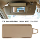 Auto Sun Visor Shade Mirror Cover Board for Benz S-Class W220 (Beige Left) Newly