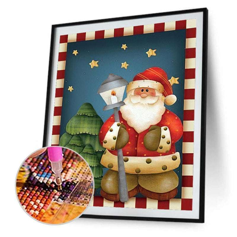 Full Round Drill Diamond Painting Santa Mosaic Rhinestone Drawing (NH978)2