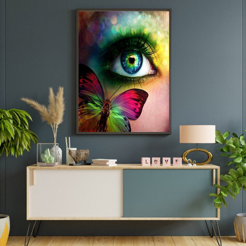 Green eyes 40x50cm Oil Paint By Numbers Picture DIY Painting M653