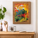 5D DIY Diamond Painting maple forest Drill Rhinestone Mosaic Art Picture Ho