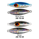 9cm 120g Spoon Jigbait Sinking Fishing Lure Artificial for River (Blue Silv