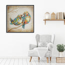 5D DIY Full Drill Diamond Painting 2 Birds Cross Stitch Embroidery Ornament