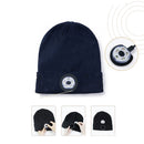 Flash Night Fishing Glowing Cap LED Light Woolen Hat Knitted Hat Music Beanie
