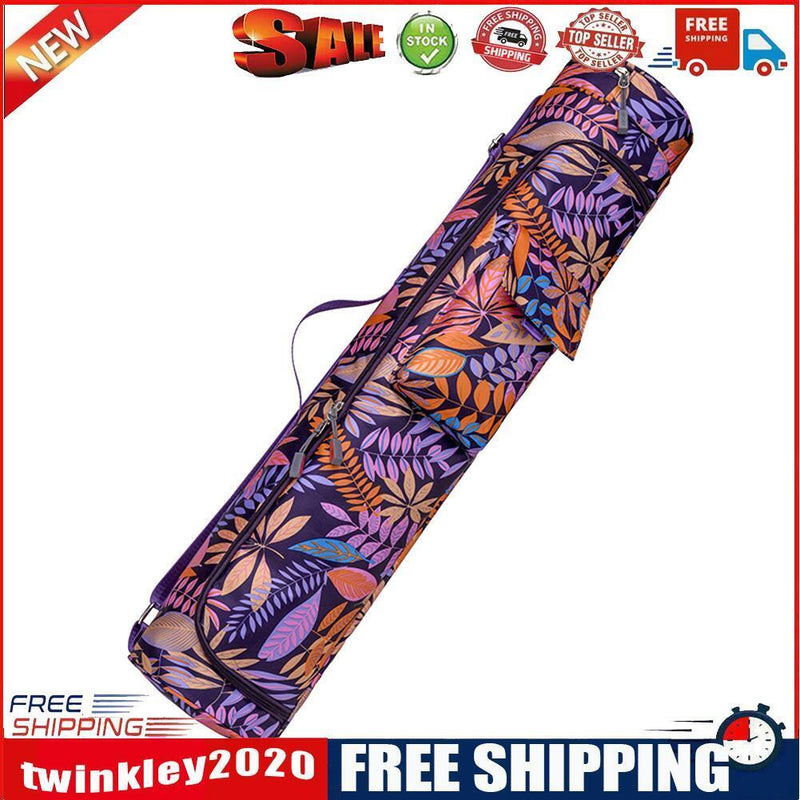 Printed Yoga Mat Bag Pilates Fitness Sports Exercise Pad Carry Backpack (2)